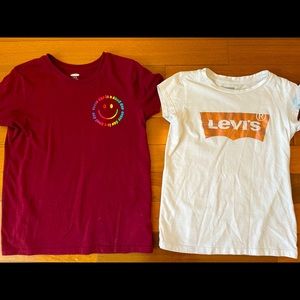 Lot of girls 10/12 tees all great condition